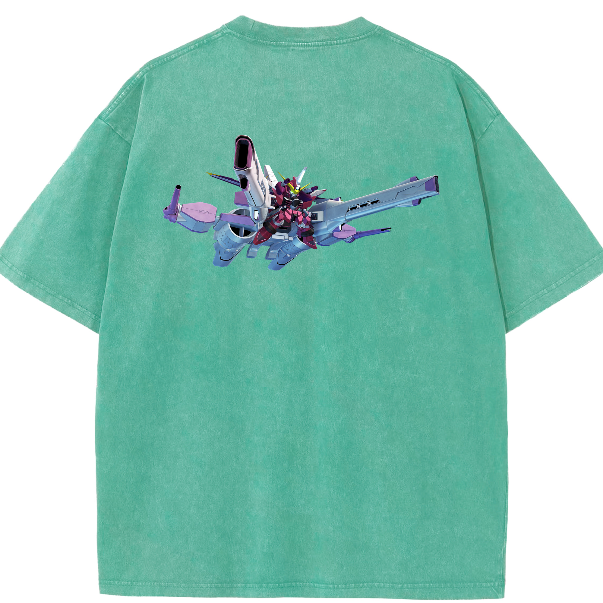 （画像用） 機動戦士ガンダム Mobile Suit Gundam 綿100% ヴィンテージ風 半袖Tシャツ（背面プリント）